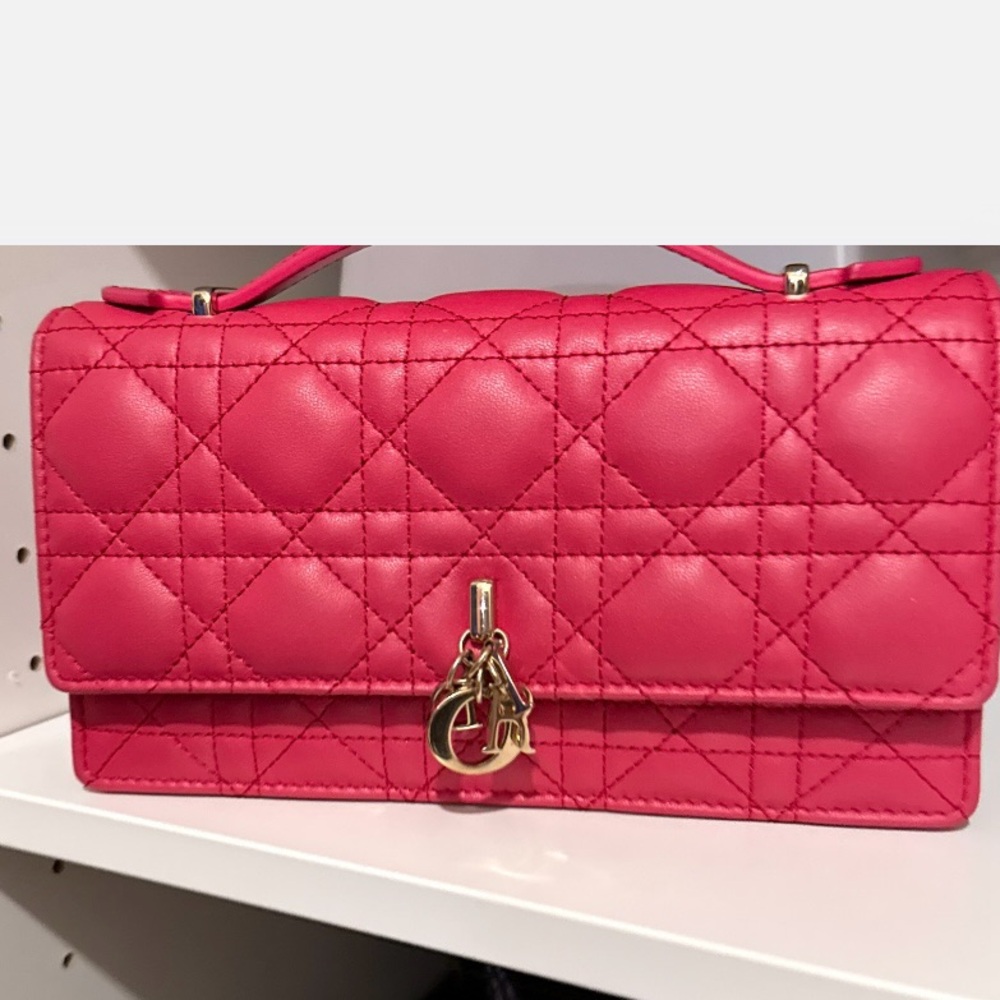 Dior MY DIOR MINI BAG with Bright Pink Lambskin